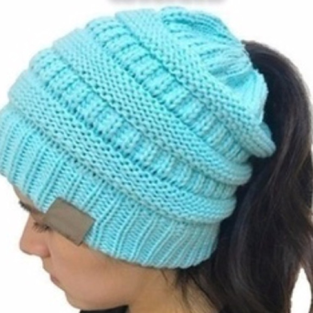 Messy bun hat